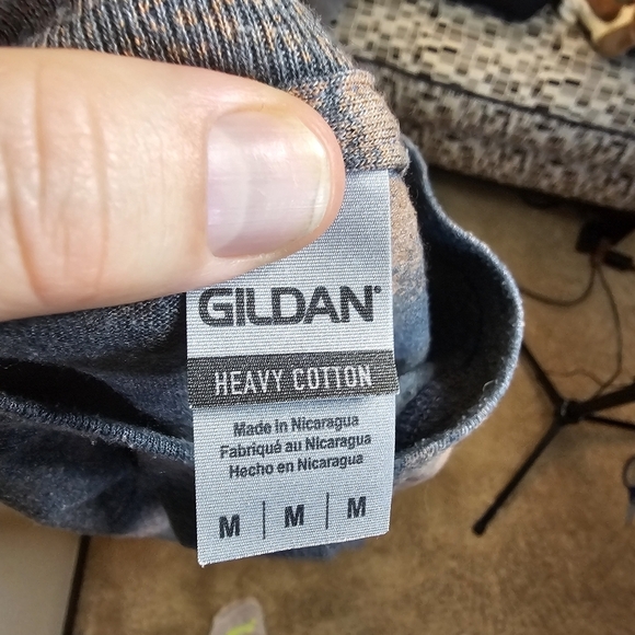 Vans Custom Logo Long Sleeve Semi Crop Shirt Size Medium Gildan Acid Washed - Picture 4 of 7